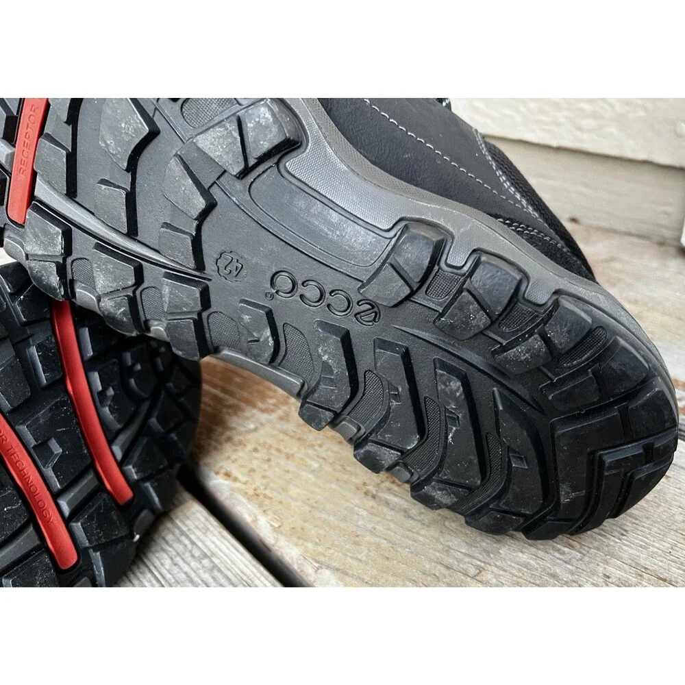 ECCO Ulterra Gore-Tex Low Men's 42 US 8-8.5 Outdoor Hiking Shoes - Black Leather